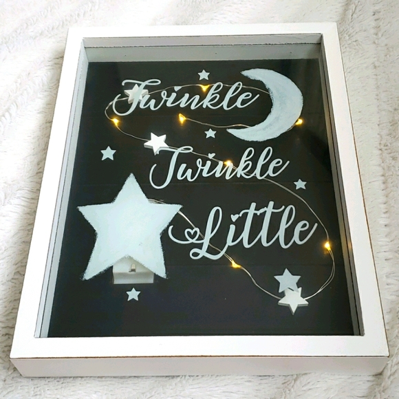 Twinkle Twinkle Little Star Light up Wall Art - Picture 1 of 7